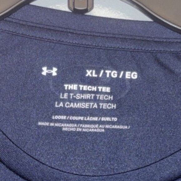 UNDER ARMOUR Tech 2.0 Short Sleeve Tee Men's Sz XL Dark Blue #1326413. - Picture 2 of 5